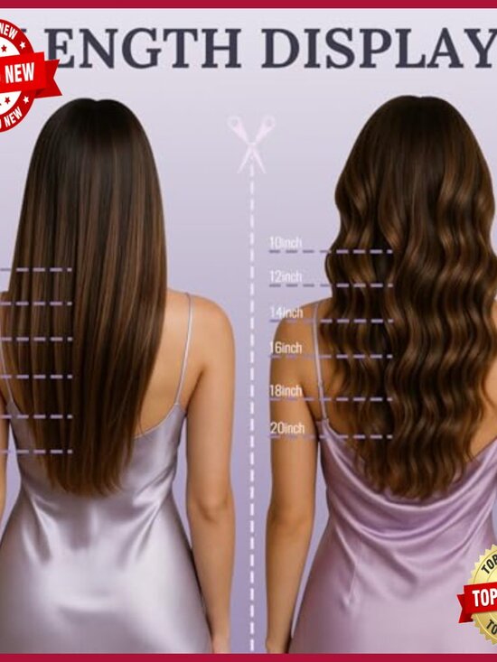 14 Inch Real Human Hair Extensions Clip In Layered Hairpiece 76g main image 4